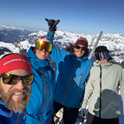 Gruppenselfie auf einer Skitour, Jahresrückblick 2020