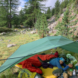 Tarp-Biwak im Lärchenwald, Jahresrückblick 2021