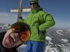 Splitboard Test auf den Roggenstock. Mit Greschi und Marco.
