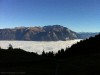 Bergpanorama über einem Nebelmeer, fotografiert mit dem iPhone 4