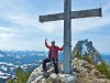 on the top Brueggler bei Näfels Route: Tante Ju 5c 6SL, 200m, Kalkplatten im alpinen Gelände
