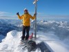 Roggenstock 20.12.09 mit Greschi über den Steilen Suedkam hinauf