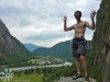 Mehrseillängen Klettern im Tessin nah bei Ponte Brolla