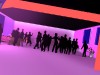 Screenshot von dem Intro der Musik Band "wife" Animation mit Kamerafahrt duch eine Virtuelle Bar