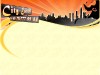 Webdesign-Startseite mit Skyline im Abendlicht