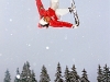 Backside Rodeo 540 Tail Grab Es schneite, es war Kalt und gegen Abend. Aber der Spass war riesig