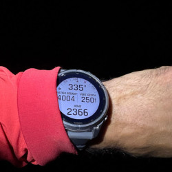 Sportuhr am Handgelenk mit Distanz und Höhenmetern, Via Alta Crio zweiter Teil