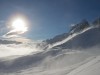 Starker Wind in den Bergen