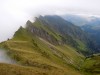 Staunebel bei der Bergkette vom Sihltal