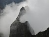 Wolken in den Bergen