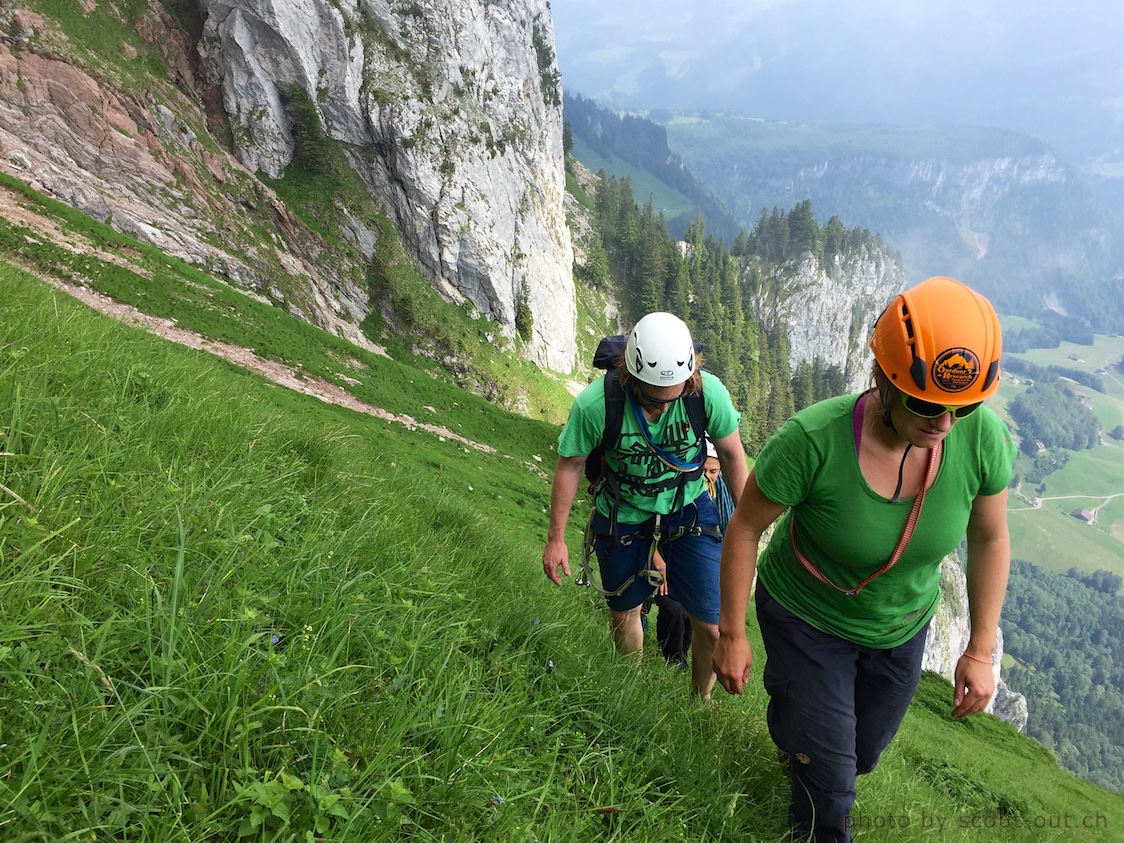 Alpines Wandern beim Mythen