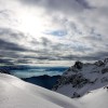 Verschneite Gipfel unter dramatischen Wolken, Jahresrückblick 2017