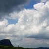Quellwolken über einer Hügellandschaft, Jahresrückblick 2017