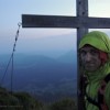 Schafwisspitz am 6:50 Uhr. 46h, 48km, 5600hm. Monstertour der Extraklasse im Alpstein. Freesolo Klettern/Bergsteigen über alle Gipfel/Grate von West nach Ost. Von Stein (SG) nach Hoher Kasten (AI)