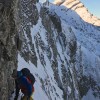 Winterliche Alpine Tour. Altmann via SH-Kamin und Listengrat zum Säntis