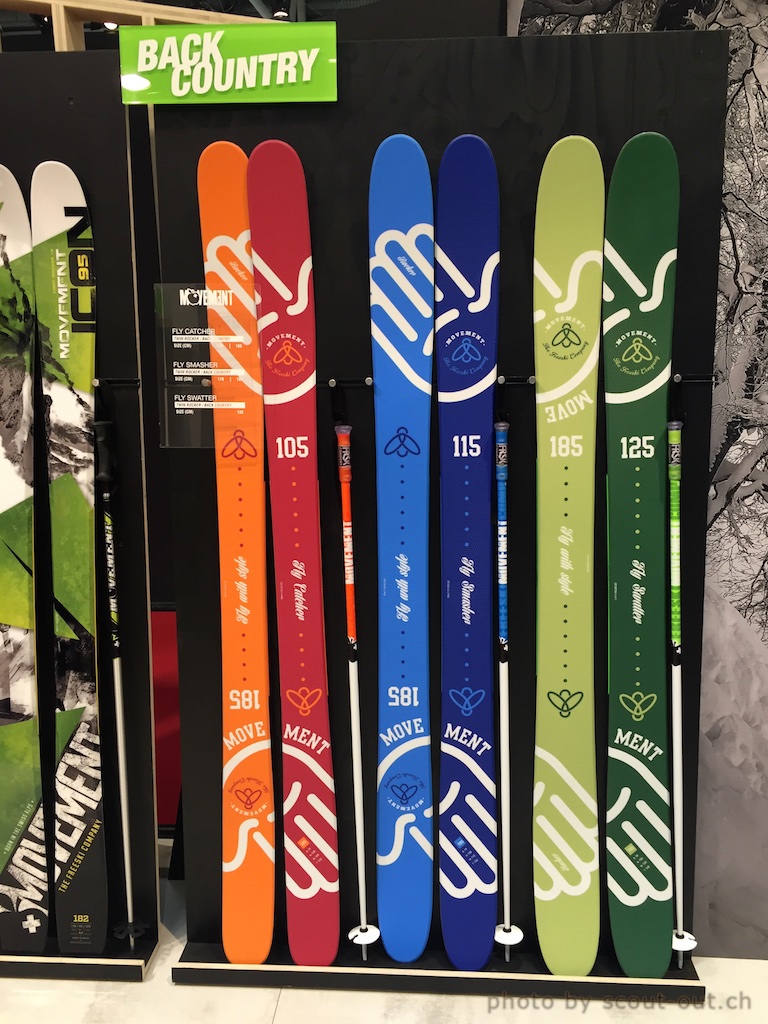 Movement Skis mit passende Stöcke dazu