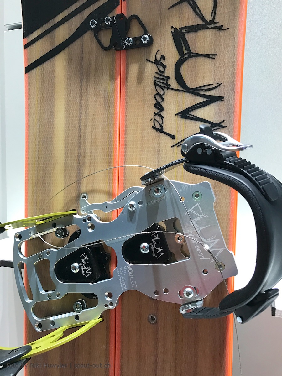 Die Splitboardbindung bei Plum