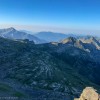 Tessiner Bergpanorama am Morgen, Via Alta della Verzasca